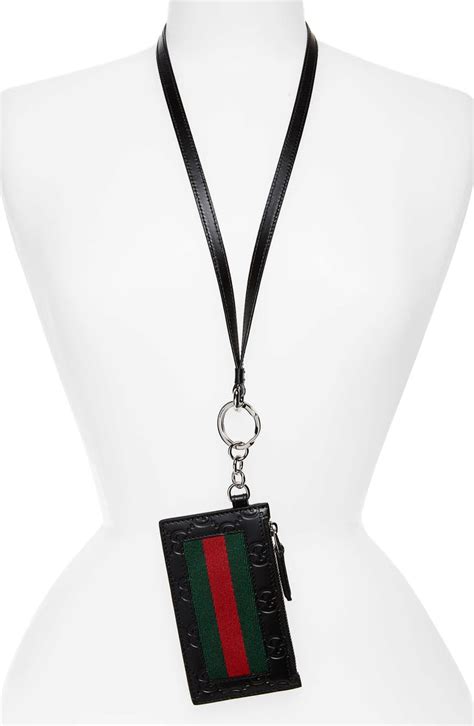 gucci phone case with card holder fake|gucci card case with lanyard.